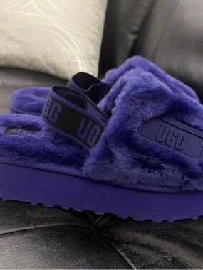 UGG Fluff Yeah Slide - Deep Purple Plush